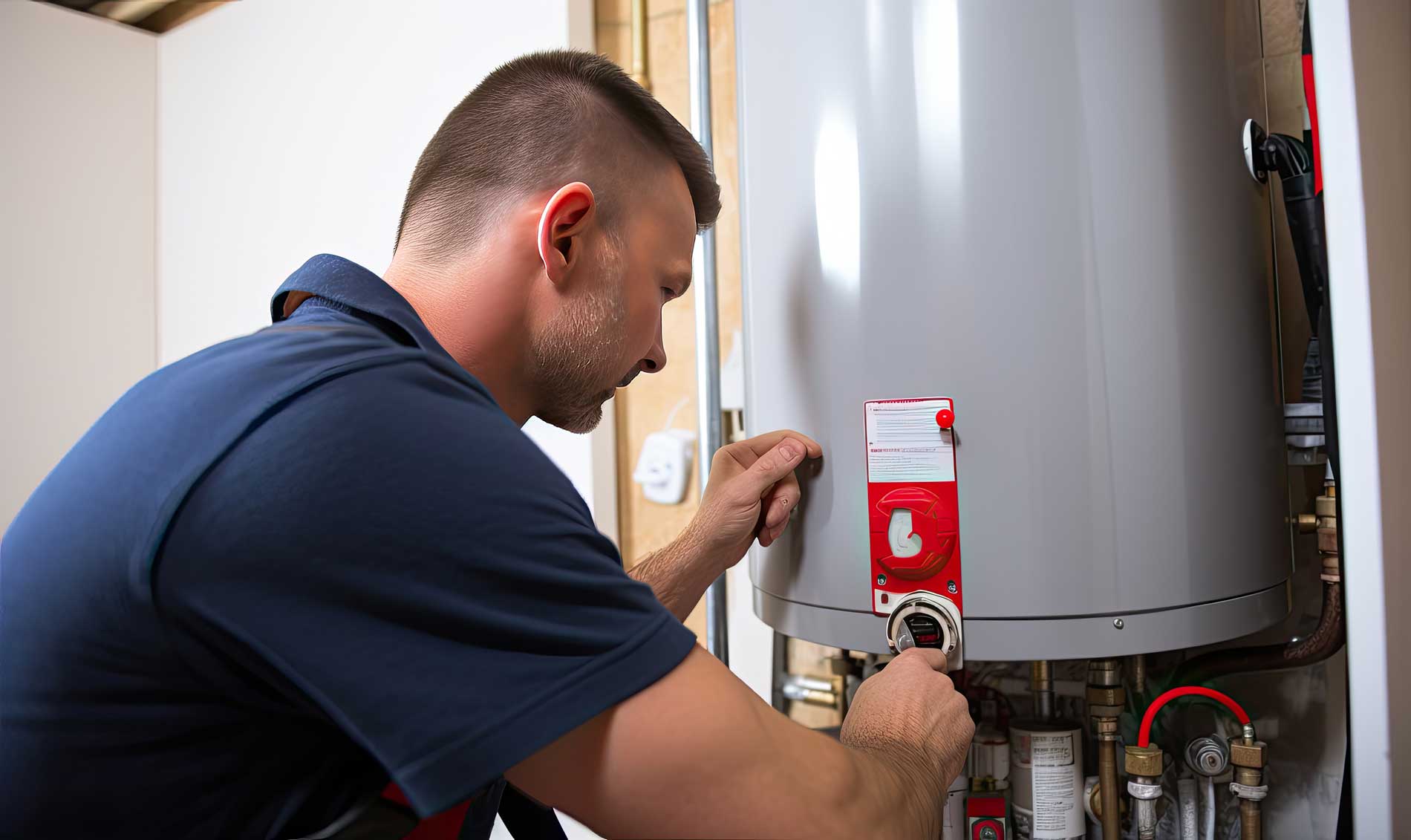 man-working-water-heater image