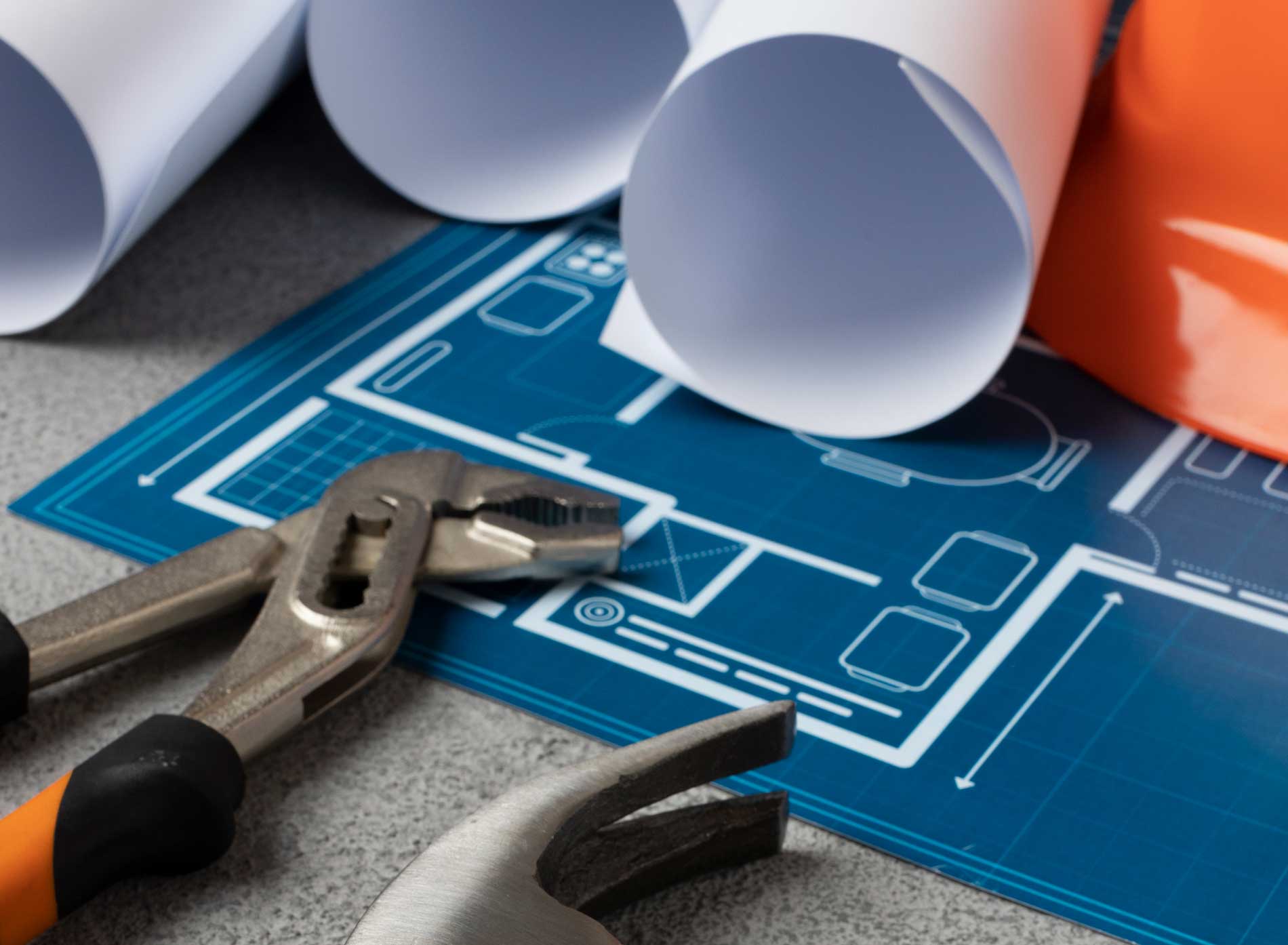 view-steel-hammer-with-other-construction-elements-tools image